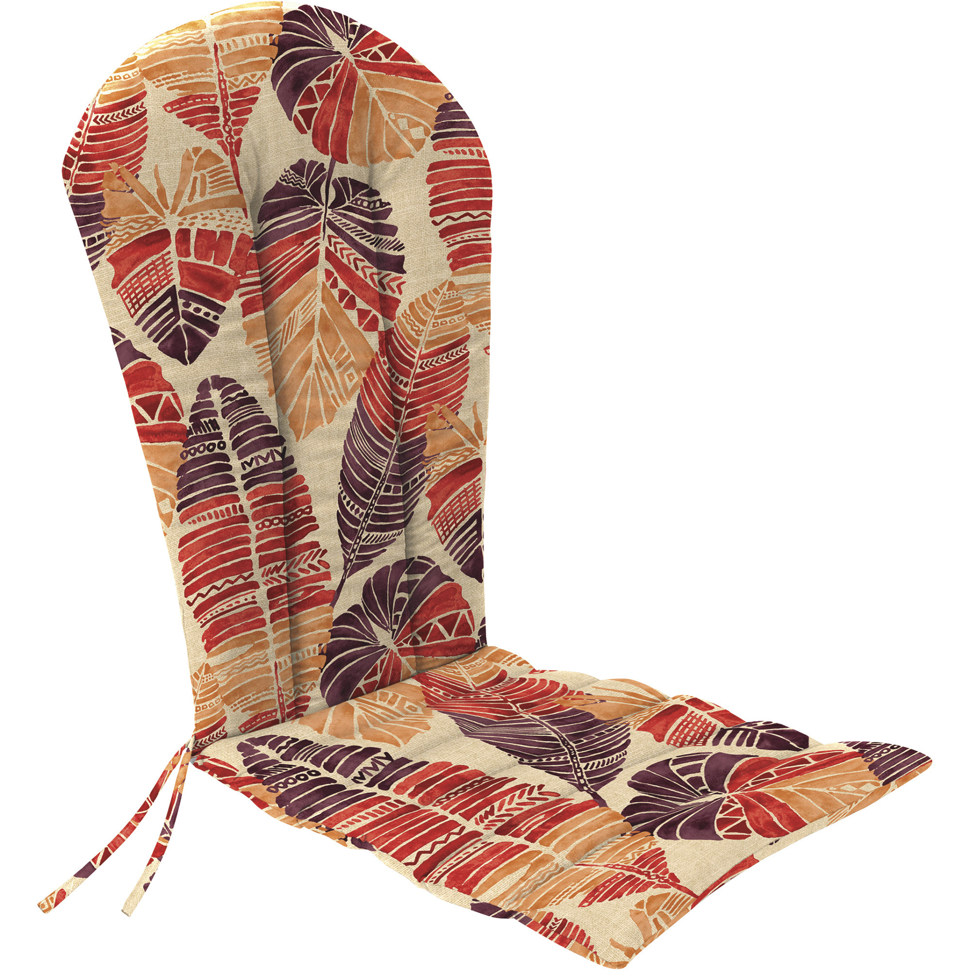 Jordan Manufacturing Adirondack Chair Cushion, Spun Polyester, Hixon Sunset, Model# 9708PK1-5955D